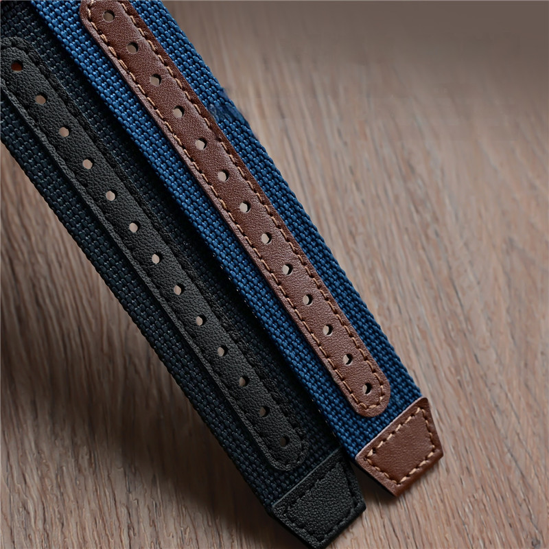 Tali Jam Tangan Bergaris Nilon - Suede Strap Watch ulasan dan harga