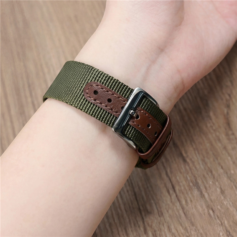 Tali Jam Tangan Bergaris Nilon - Suede Strap Watch ulasan dan harga