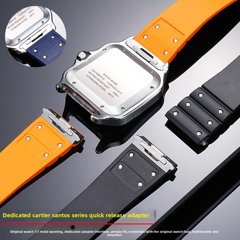19mm 21mm Untuk Cartier Santos - Suede Strap Watch ulasan dan harga
