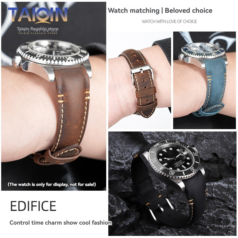 Tali Jam Tangan Kulit Retro Ma - Curved Spring Bar ulasan dan harga