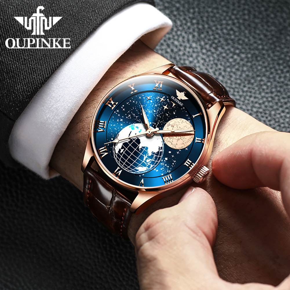 Jam Tangan Pria OUPINKE 3177 S - Omega Watch Constellation ulasan dan harga