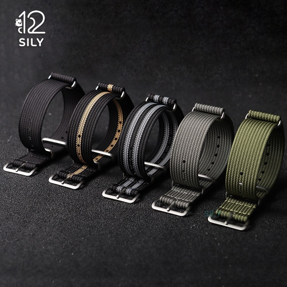 18mm 19mm 20mm 22mm Tali Jam T - Nato Strap Nylon ulasan dan harga