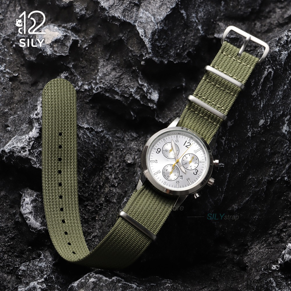 18mm 19mm 20mm 22mm Tali Jam T - Nato Strap Nylon ulasan dan harga
