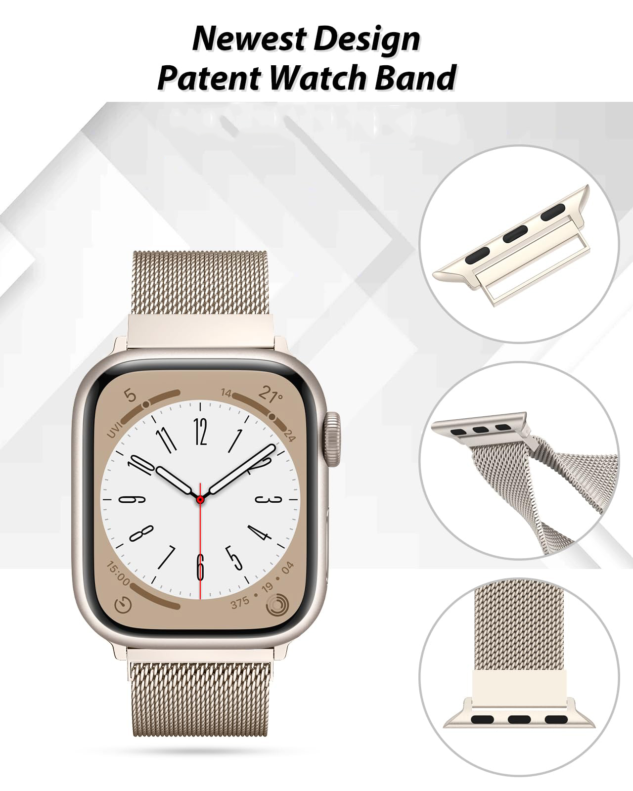 Tali Milanese untuk Apple Watc - Milanese Loop Magnetic ulasan dan harga