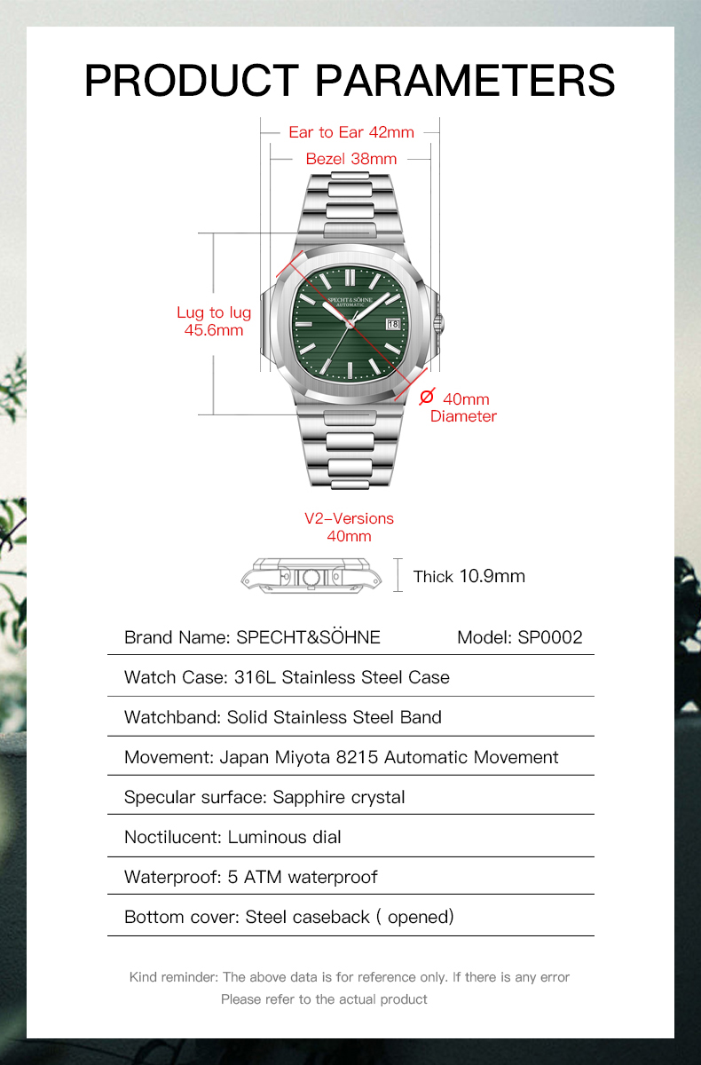 Specht & Söhne Jam Tangan Otom - Patek Philippe Watch Nautilus ulasan dan harga
