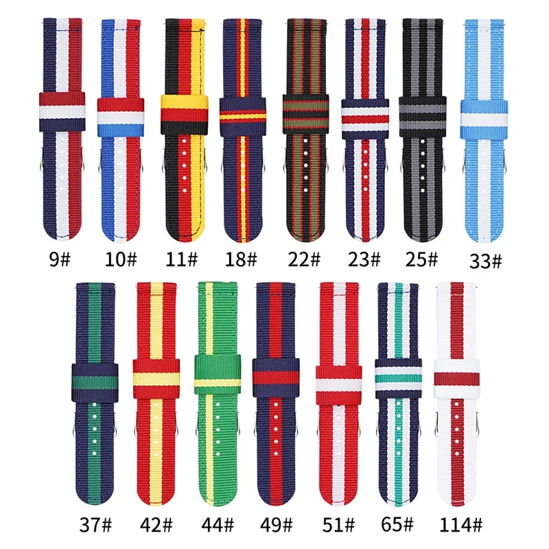 Tali nilon tenun 20mm 22mm unt - Nato Strap Nylon ulasan dan harga